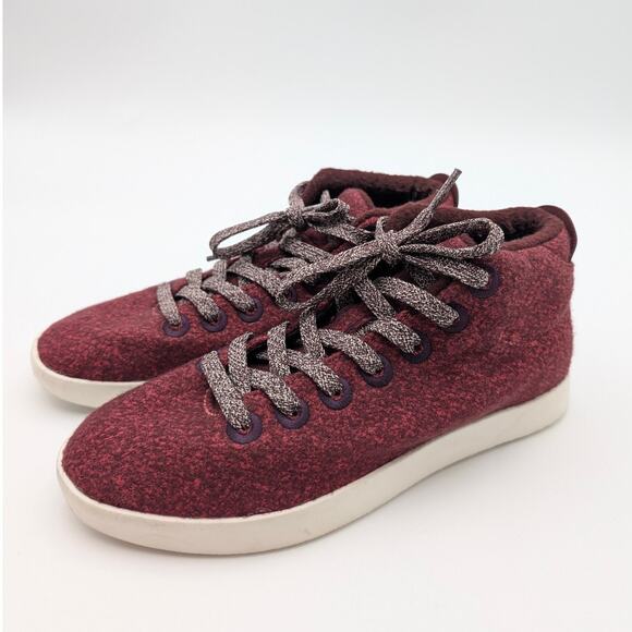 Allbirds Wool Runner-Up Mizzles Fluff Sneakers Boots Women's Red Size US6 EU36 - Picture 1 of 11